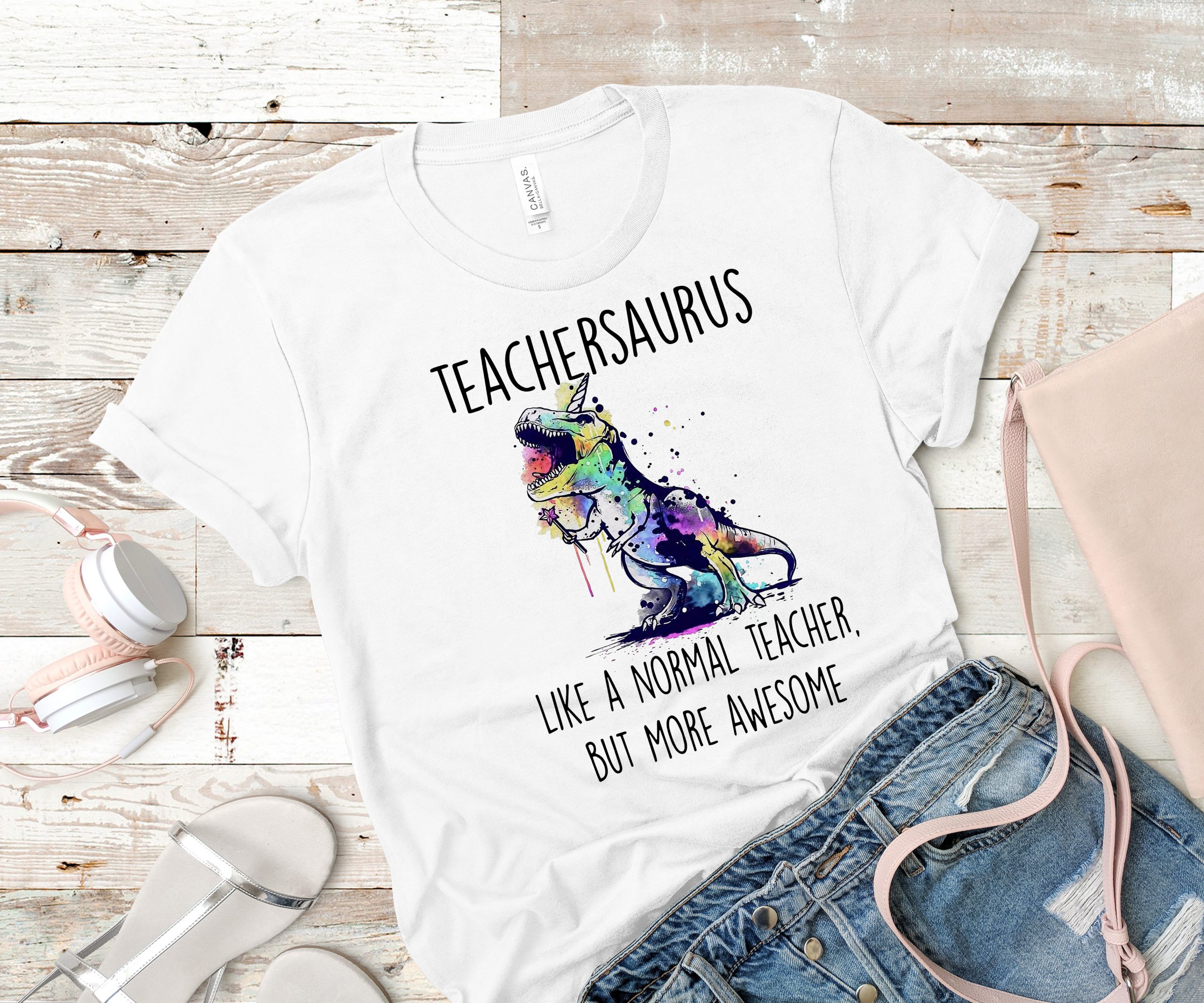 Dinosaurs Teachersaurus like a normal teacher but more awesome shirt