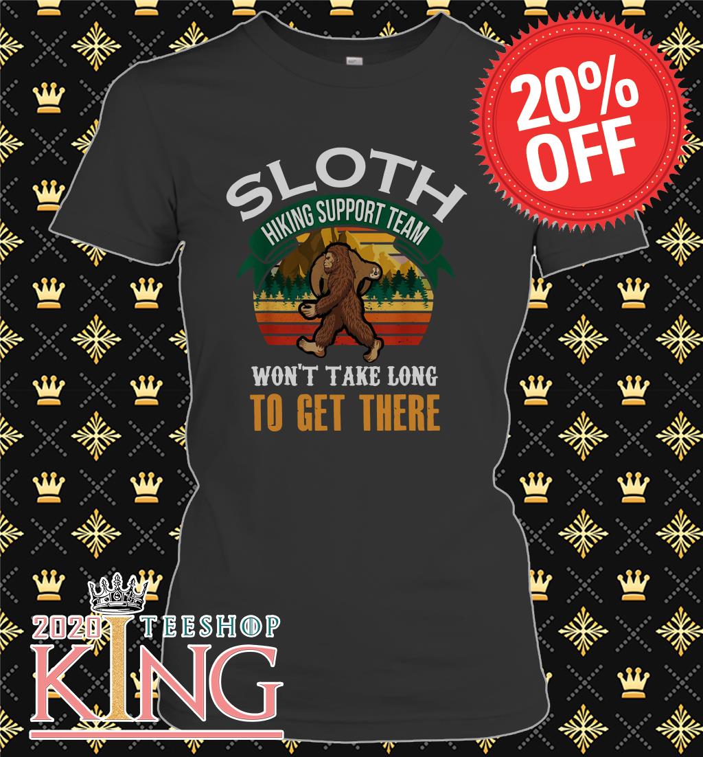 Bigfoot Sloth hiking Support team vintage shirt