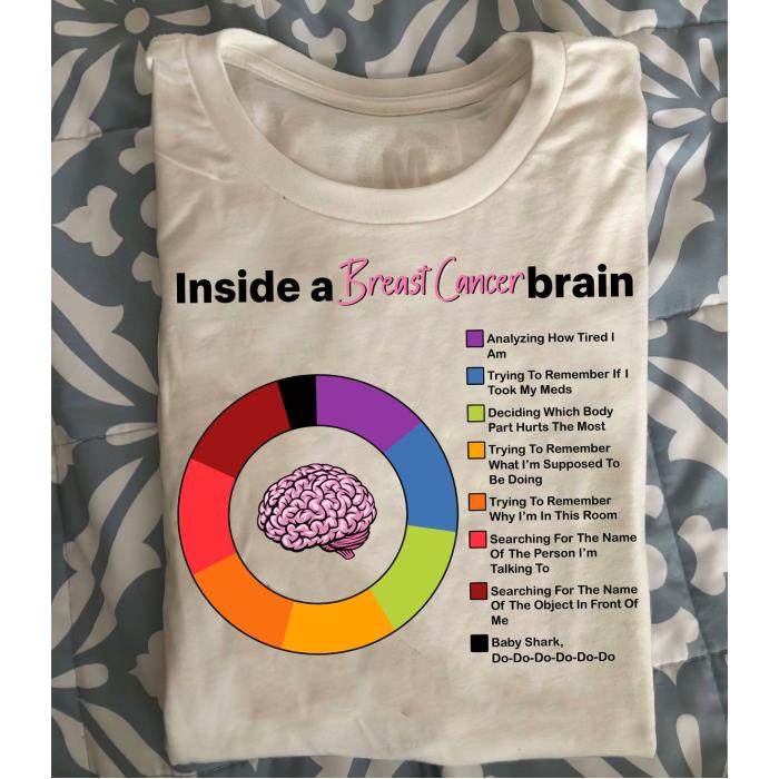 Inside a breast cancer brain shirt