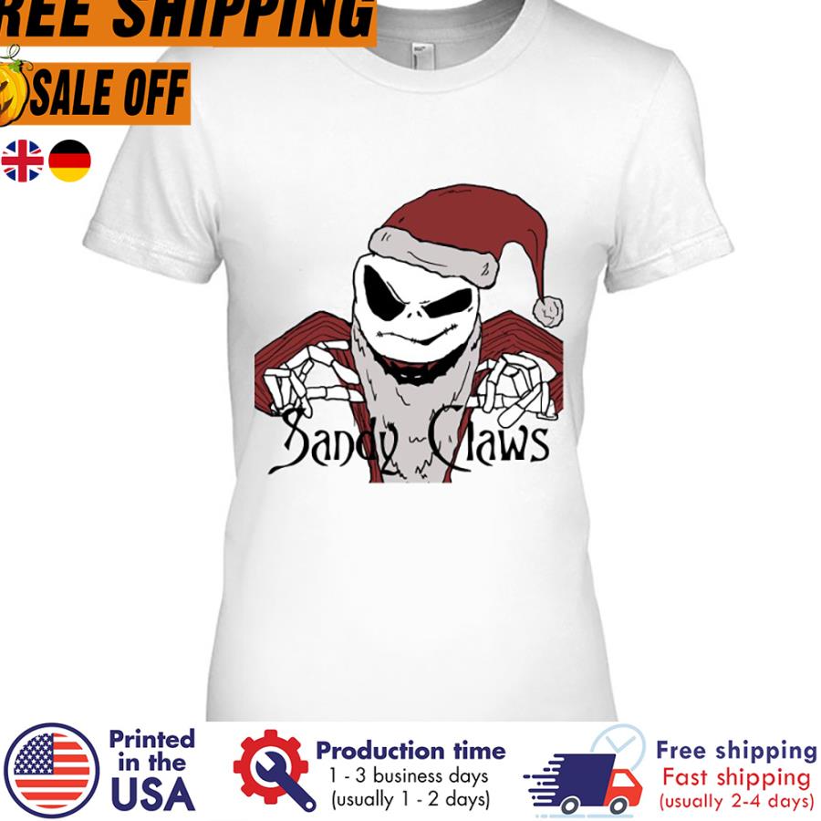 FREE SHIPING santa Claws horror nightmare christmas shirt