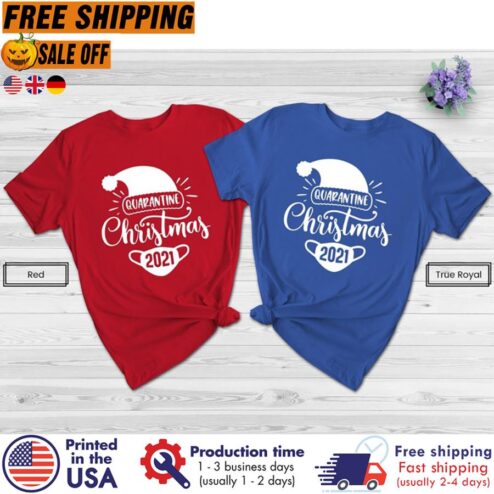 FREE SHIPING santa quarantine christmas 2021 pandemic shirt, Pandemic gifts, Santa pandemic gifts