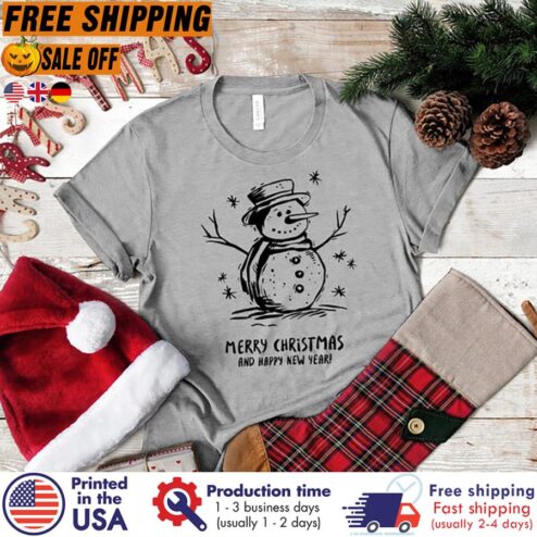 FREE SHIPING snowman Merry Christmas and happy new year pandemic shirt, Snowman pandemic gifts, Snowman christmas gifts