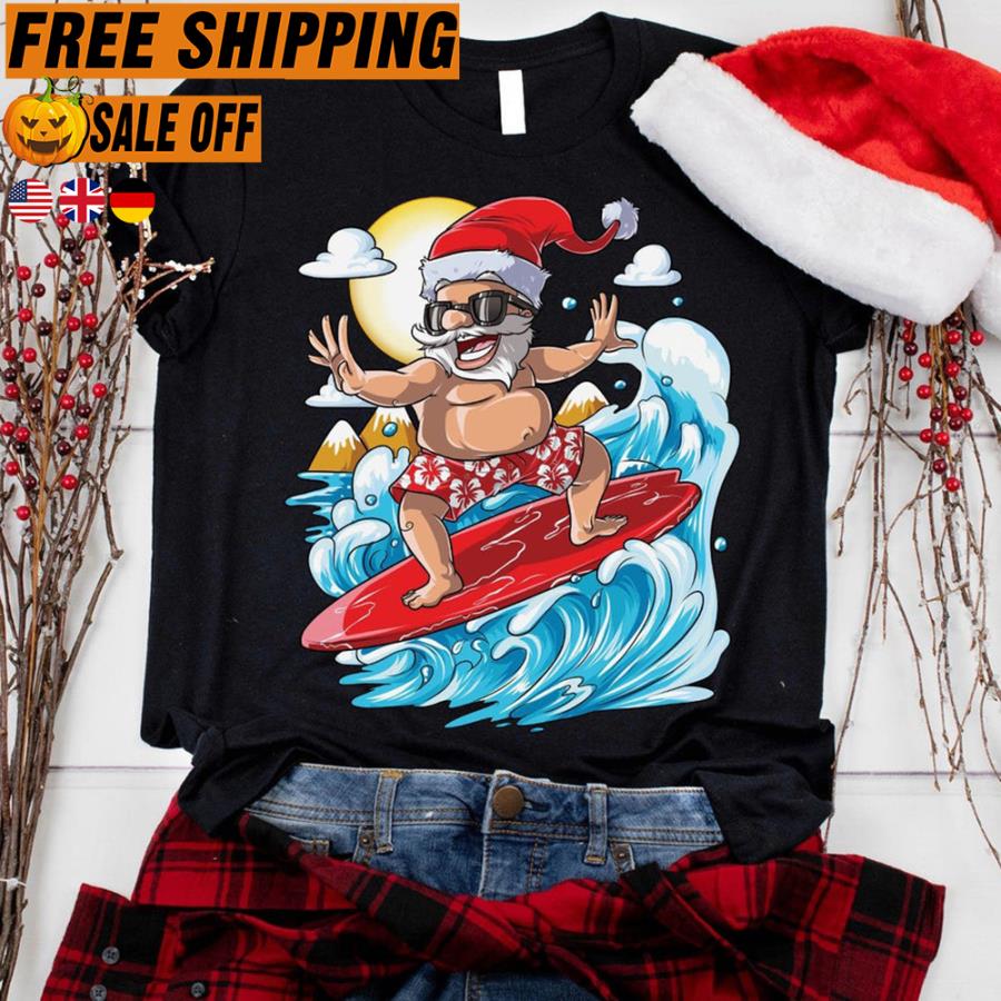 FREE SHIPPING suft Santa Christmas in July Shirt