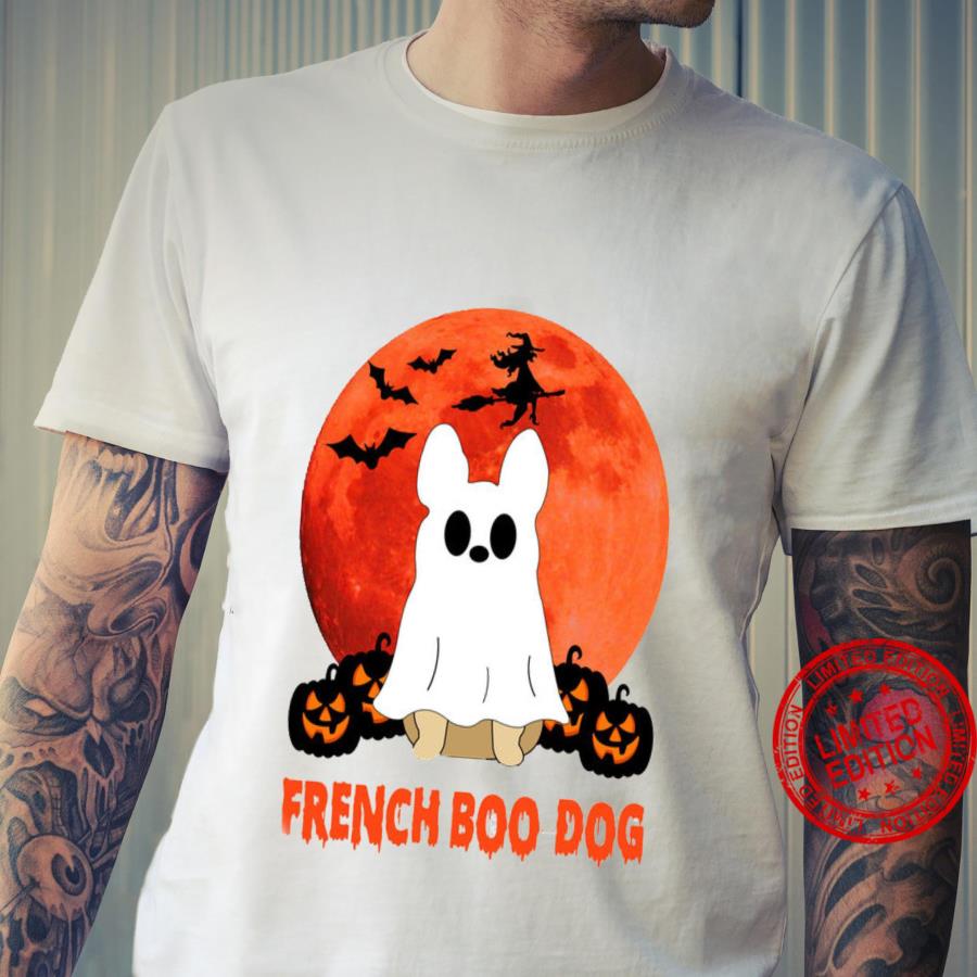French boo dog halloween shirt