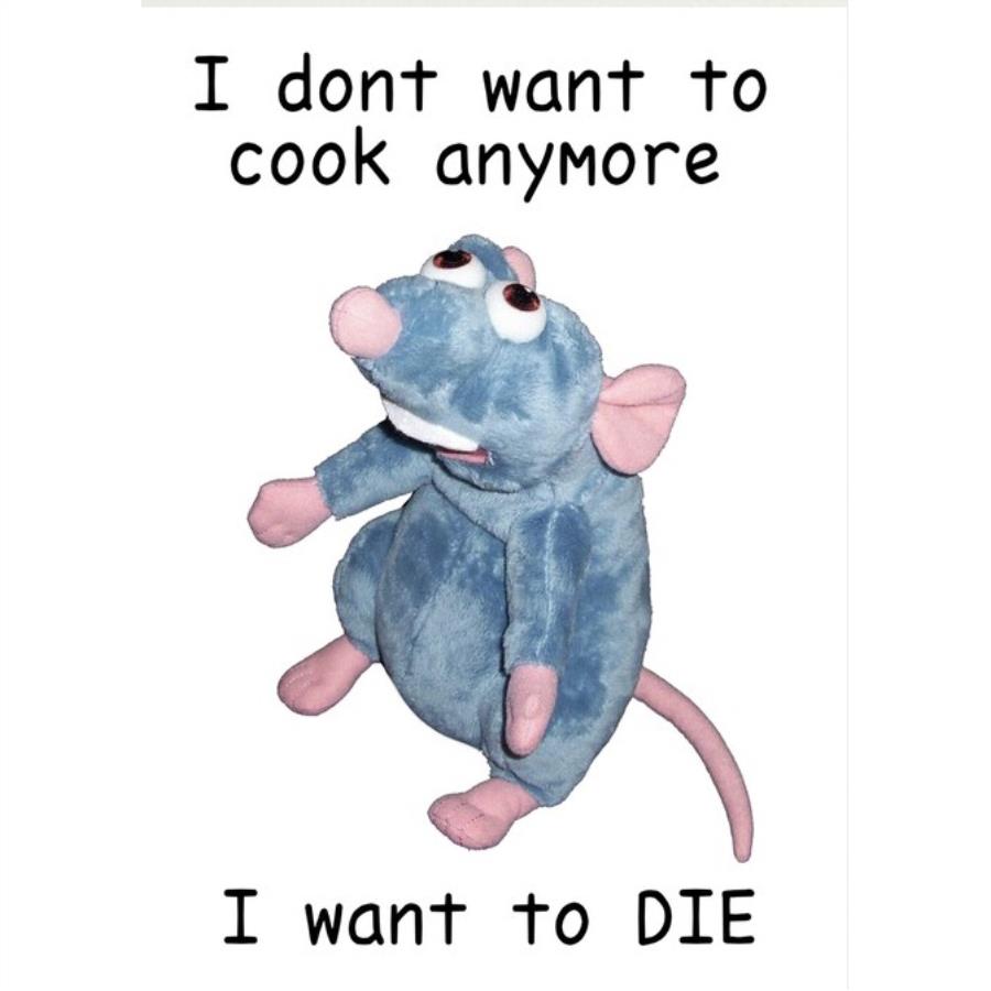 Rat I don't want to cook anymore I want to die shirt