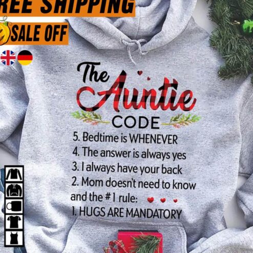 The Auntie Code Hoodie Christmas Gifts For Aunt