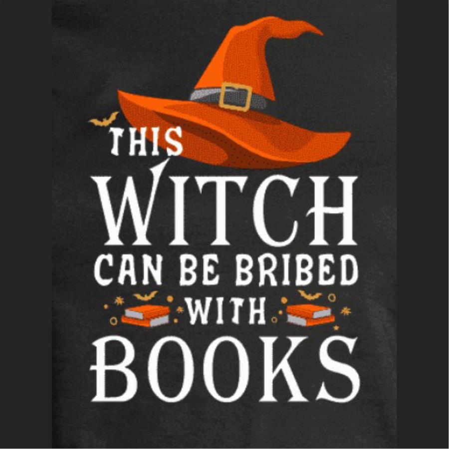 This witch can be bribed with books shirt