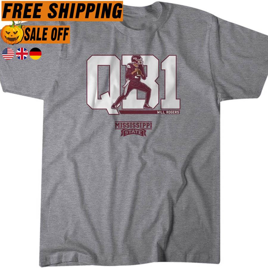 Will Rogers QB1 mississippi state shirt