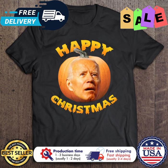 Anti Joe Biden Happy Christmas Pumpkin halloween shirt