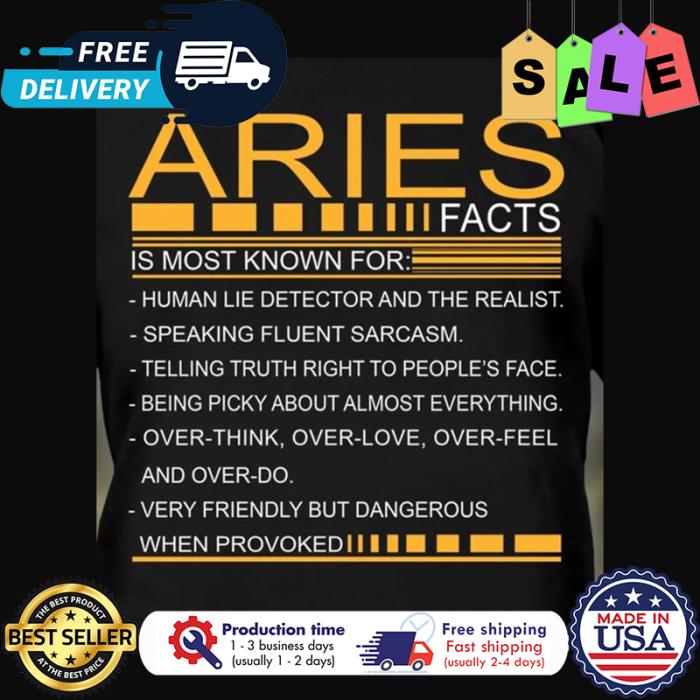 Aries facts is most known for shirt