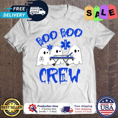 Boo Boo Crew Funny Ghost Pandemic halloween shirt