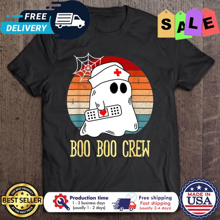 Boo Boo Crew Nurse Ghost halloween vintage shirt