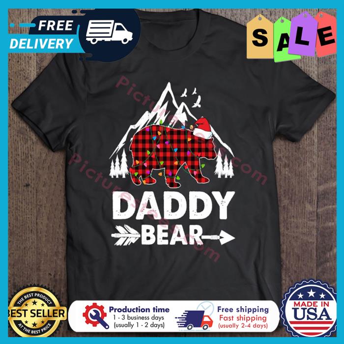 Buffalo Plaid Daddy Bear Christmas shirt