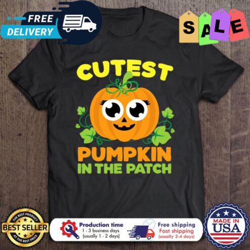 Cutest pumpkin in the patch halloween shirt