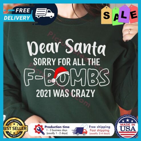 Dear Santa sorry for all the F bombs 2021 was crazy Christmas shirt