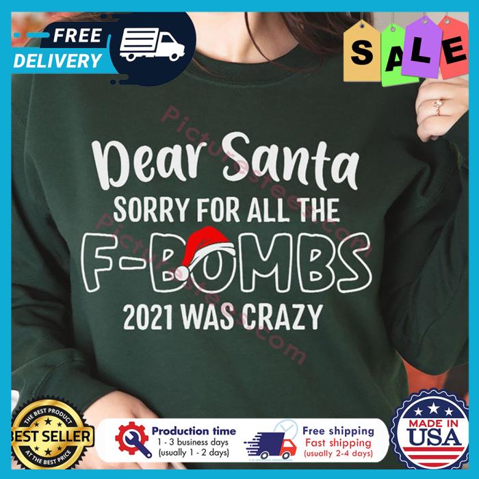 Dear Santa sorry for all the F bombs 2021 was crazy Christmas shirt