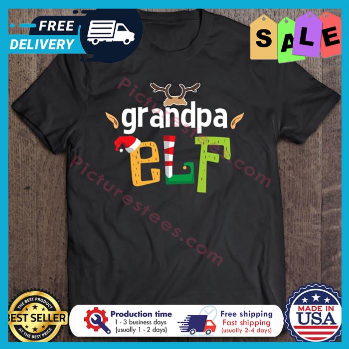 Deer grandpa ELF christmas shirt