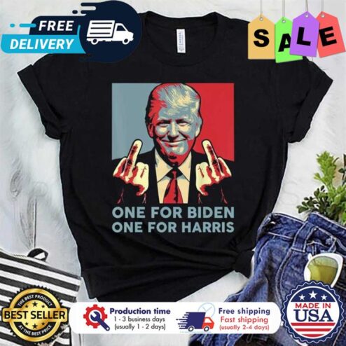 Donald Trump one fore Biden one fore harris shirt