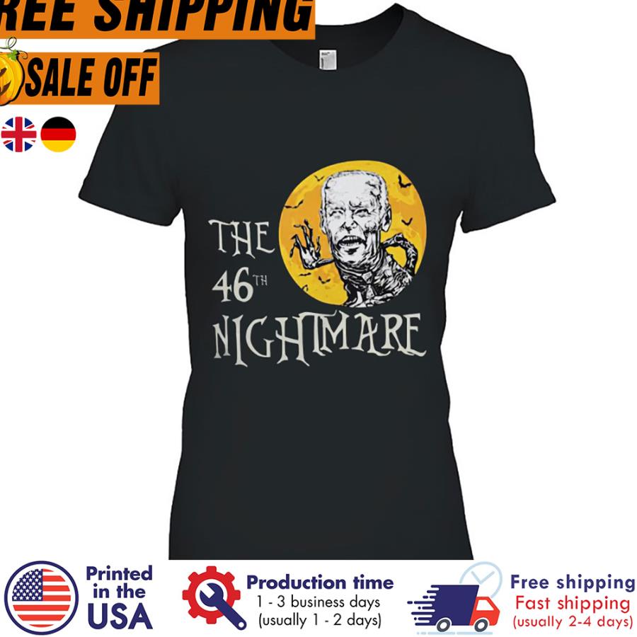 Free shipping Biden Horror The 46th Nightmare Halloween Shirt