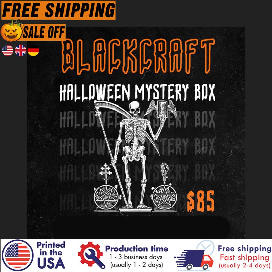 Free shipping Death Blackcraft Halloween Mystery Box Halloween Shirt