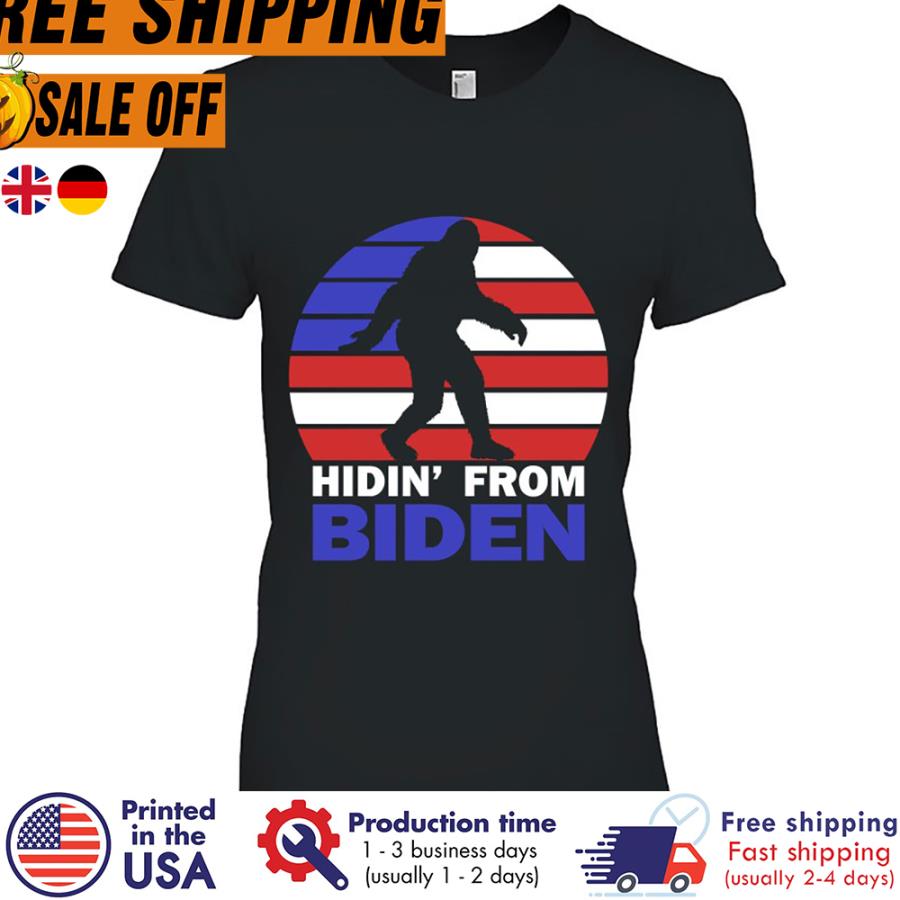 Free shipping Hidin’ From Biden Anti Joe Biden 2024 Election Hiding Bigfoot American Flag Shirt unisex, hoodie, sweatshirt Free shipping Hidin’ From Biden Anti Joe Biden 2024 Election Hiding Bigfoot American Flag Shirt unisex, hoodie, sweatshirt