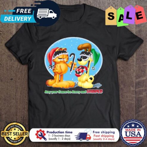 Garfield May Your Canes Be Merry And Striped Christmas shirt