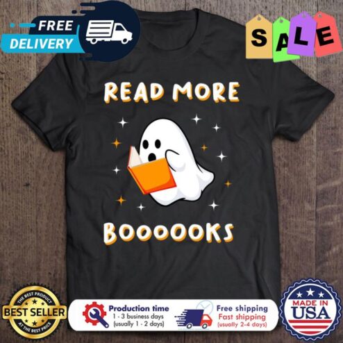 Ghost cute Read More Boooooks halloween shirt