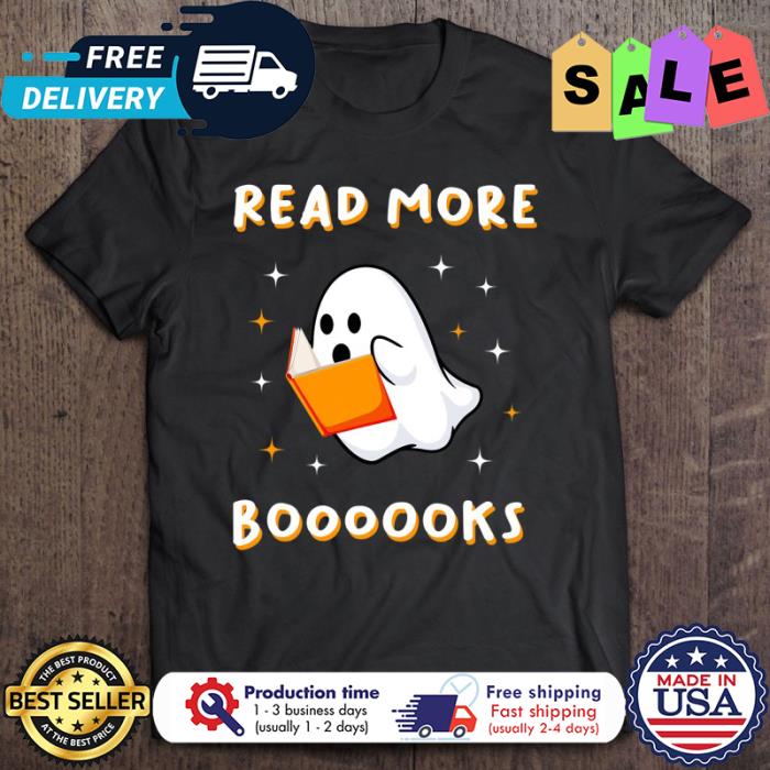 Ghost cute Read More Boooooks halloween shirt