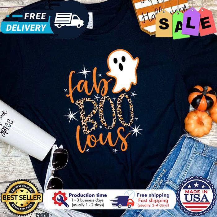 Ghost leopard Fab boo louse halloween shirt