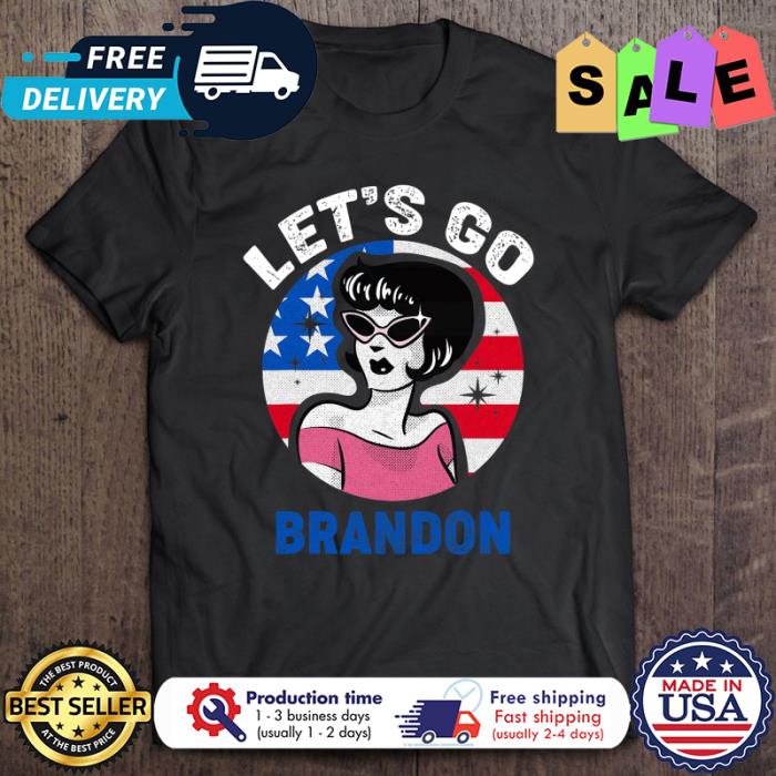 Girl Lets Go Brandon american flag shirt