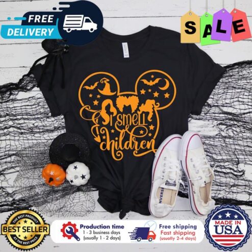Hocus Pocus mickey I smell children halloween shirt