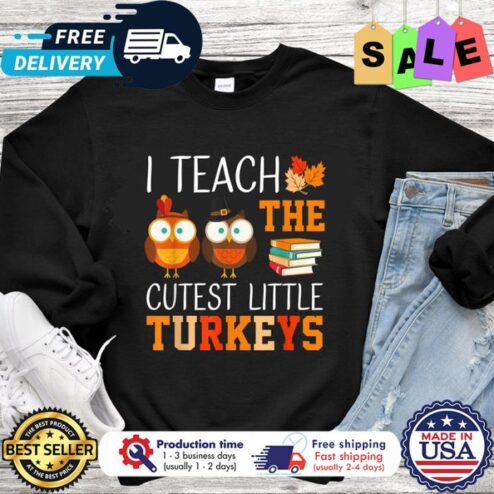 I teach the cutest little turkeys thanksgiving shirt
