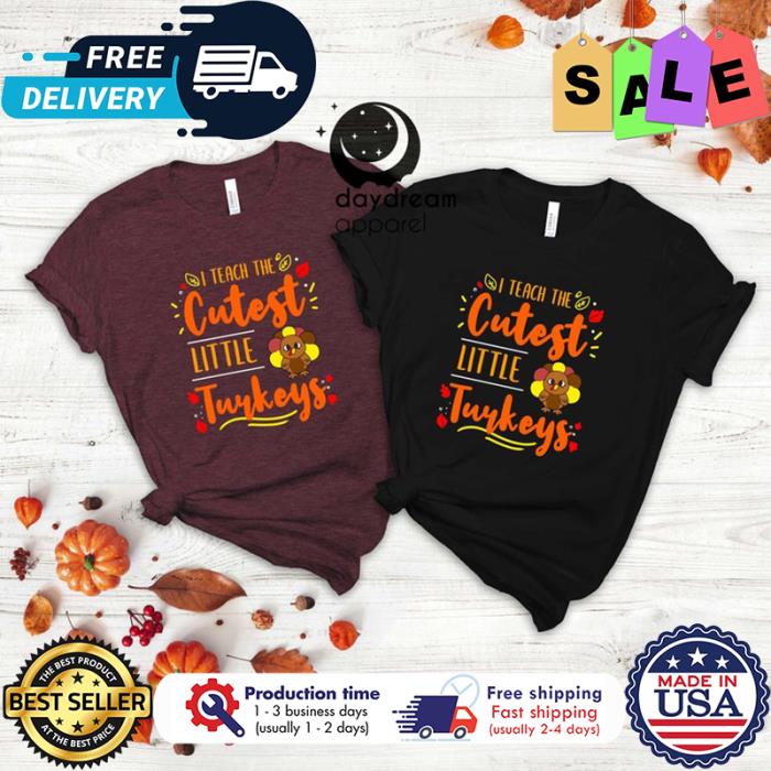 I teach the cutest little turkeys thanksgivng shirt