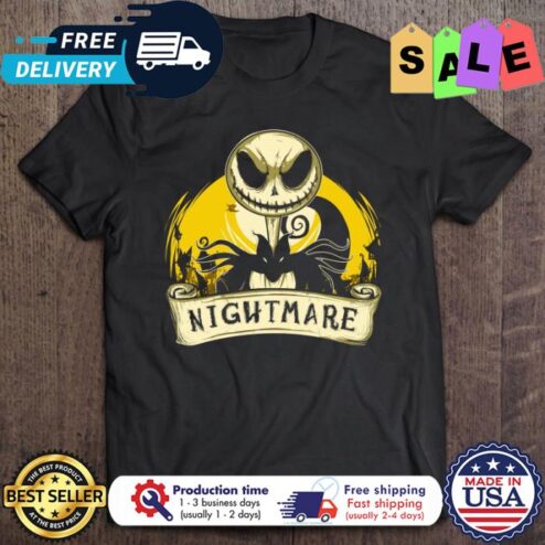 Jack Skellington nightmare halloween christmas shirt