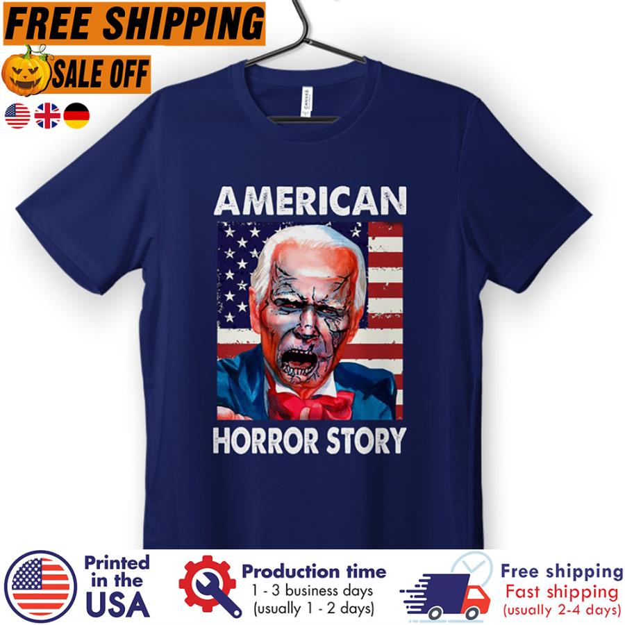 Joe Biden horror american horror story republician amerian flag halloween shirt