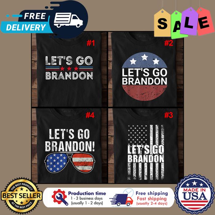 Joe Biden Lets go Brandon american flag t-shirt