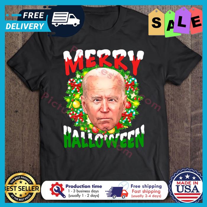 Joe Biden Merry Halloween Christmas shirt