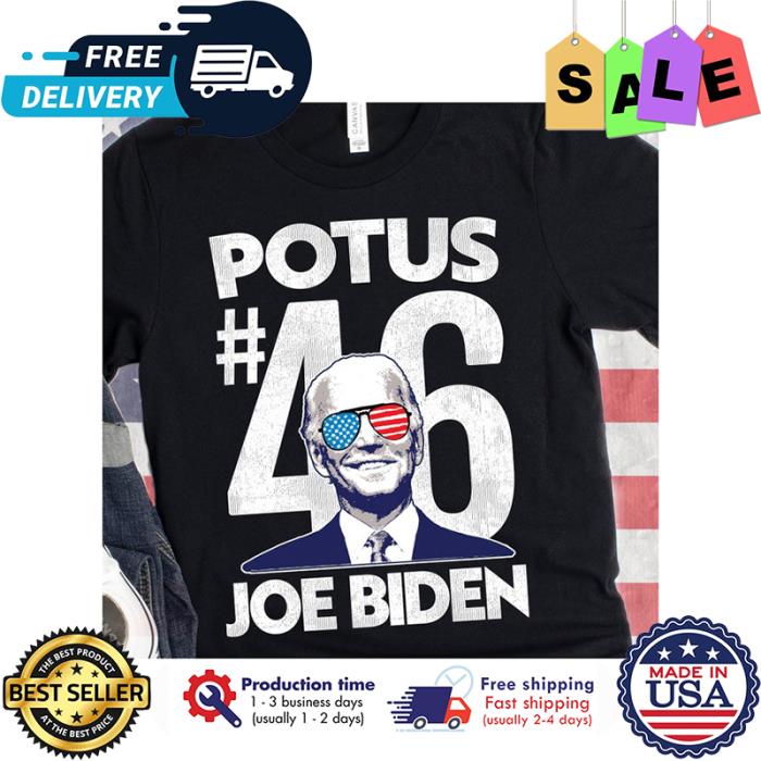 Joe Biden potus 46 american flag shirt