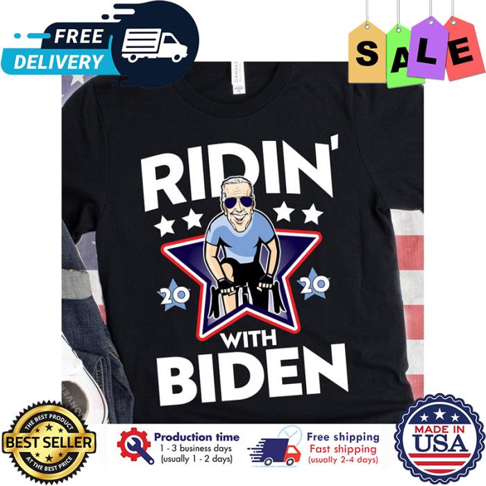 Joe Biden ridin 2020 with Biden shirt