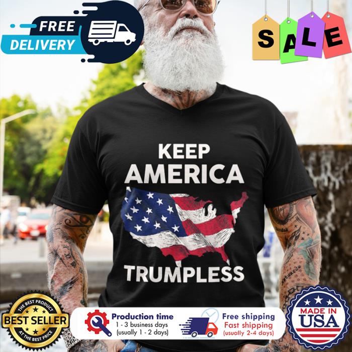 Keep america Trumpless american flag shirt