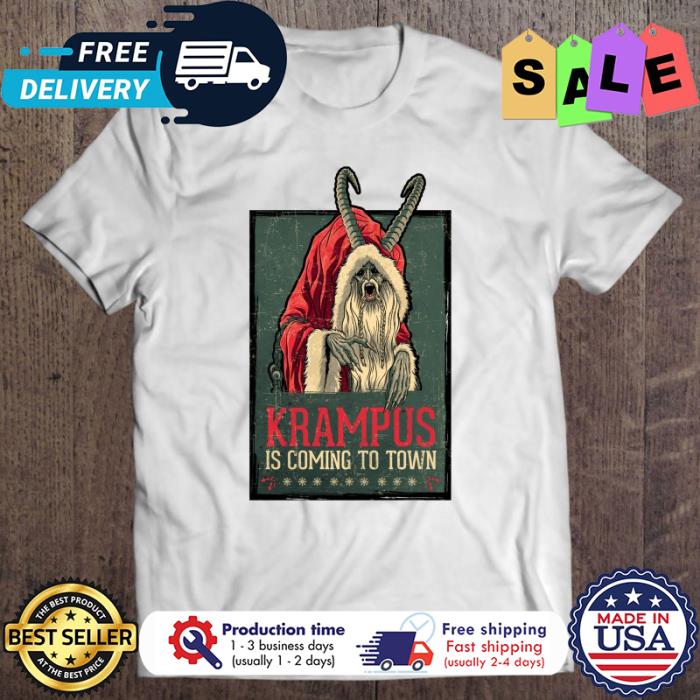Krampus is coming to town christmas shirt