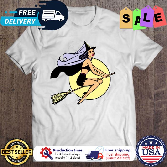 Lady witch halloween shirt