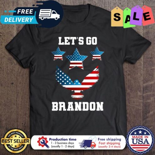 Lets Go Brandon Conservative Anti Liberal Eagle Us Flag shirt