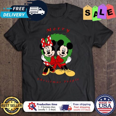 Micky and Minnie mouse merry christmas people christmas shirt