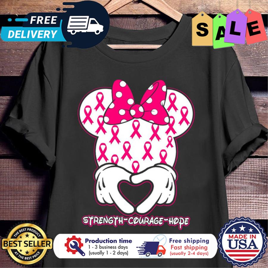 minnie mouse breast cancer shirt