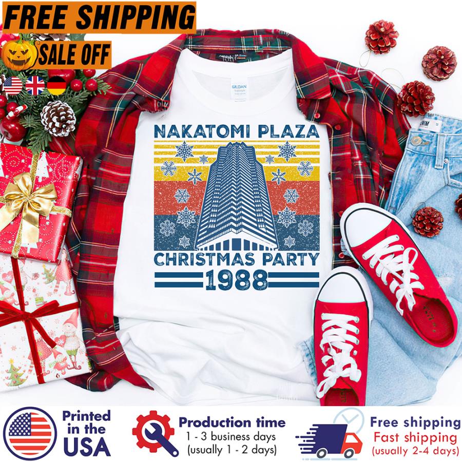 Nakatomi Plaza christmas party 1988 merry christmas vintage shirt