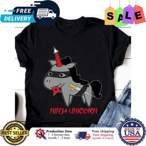 Ninja unicorn halloween shirt
