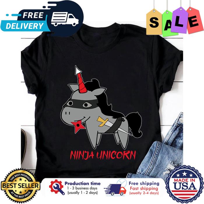 Ninja unicorn halloween shirt