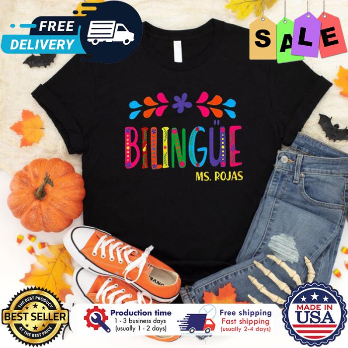 Personalized Bilingue Teacher custom name Shirt
