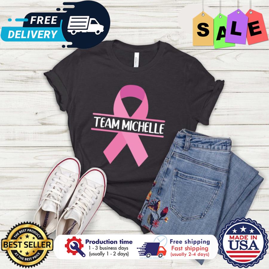 Personalized team breast cancer awareness shirt